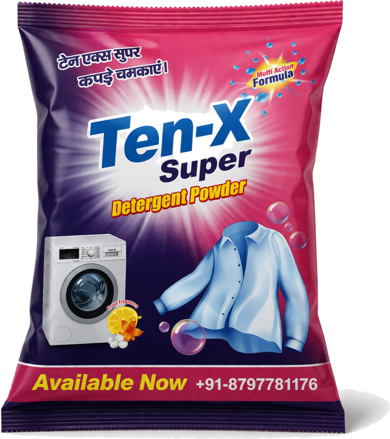 Ten-X Super Detergent Powder — real pack photo