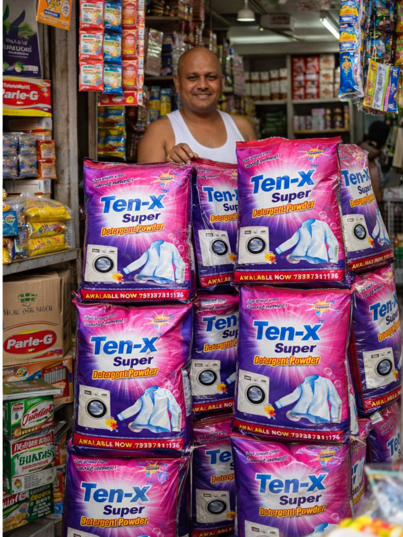 Retailer stocking Ten-X Super in his shop